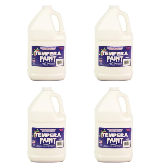 Set de pintura Constructive Playthings, lavable al temple, 4 L, blanco