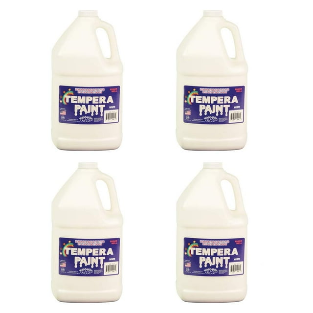 Set de pintura Constructive Playthings, lavable al temple, 4 L, blanco