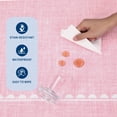 thumbnail image 6 of Garvee 6'x9' Scalloped Area Rug Modern Solid Rug, Washable Rug Soft Low Pile Carpet with Non Slip Backing for Living Room Bedroom Home Decor, Pink, 6 of 9