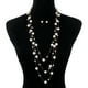 thumbnail image 1 of Collar de perlas de múltiples capas de lujo ligero de estilo francés, elegante collar de pendientes con diseño estilo Chanel, 1 of 5