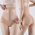 thumbnail image 4 of Xfvqtps Waist Trainer for Women Shapewear Pants Lace Breathable Corset Tummy Control Slimming Body Shaper Girdle Waist Cincher Postpartum Belly Band Beige, 4 of 6
