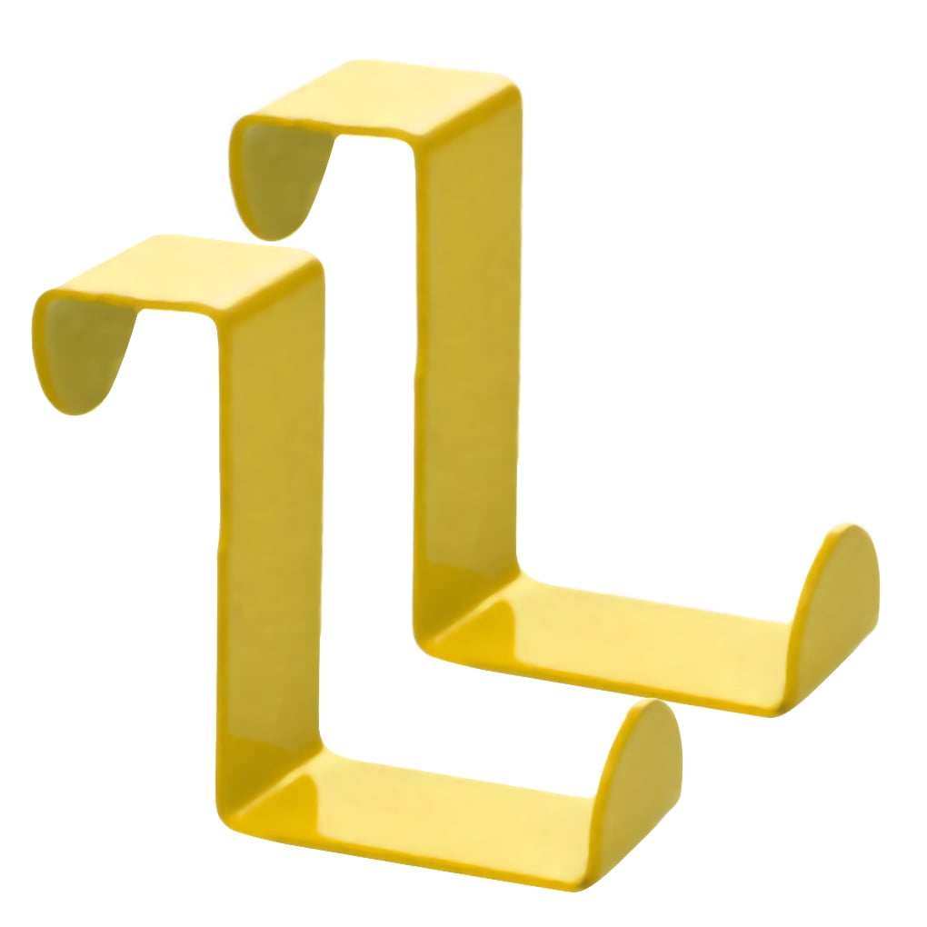 2pcs Over Door Hooks Stainless Steel Drawer Hanging Hooks