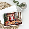 thumbnail image 2 of Cookies with Santa Claus Greeting Cards Pack of 8 7 in x 5 in, 2 of 3
