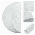 thumbnail image 5 of Unique Bargains Set of 6 Rustic Woven Placemats for Dining Table Decor Indoor Silver, 5 of 6