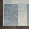 thumbnail image 5 of Nourison Astra Machine Washable Geometric Blue Ivory 4' x 6' Area Rug, (4x6), 5 of 9