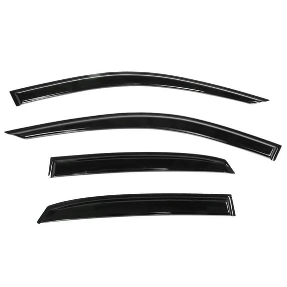 Ikon Motorsports Window Visors Compatible with 2015-2020 Audi A3 S3 RS3 Sedan, Outside Mount Deflector Rain Guard 4Pcs Set