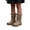 Coffee, variant on Lightweight Kids Rain Boots for Toddlers and Preschoolers, Easy-On Mid-Calf Waterproof Boots with Handles for Boys and Girls