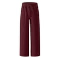 thumbnail image 4 of KyCheLot Men's Loose Casual Pants with Pockets Soft Drawstring Elastic Mid Waist Straight Leg Comfy Trousers, 4 of 7
