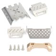 thumbnail image 1 of 4 Uds placas protectoras de acero inoxidable Sailing YK4102 1/10 RC con tornillos soporte de parachoques, 1 of 10