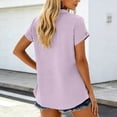 thumbnail image 5 of Dagugfen Nylon Spandex Tee Shirts for Women V Neck Short Sleeve Pullover Sports Casual Tops, 5 of 8