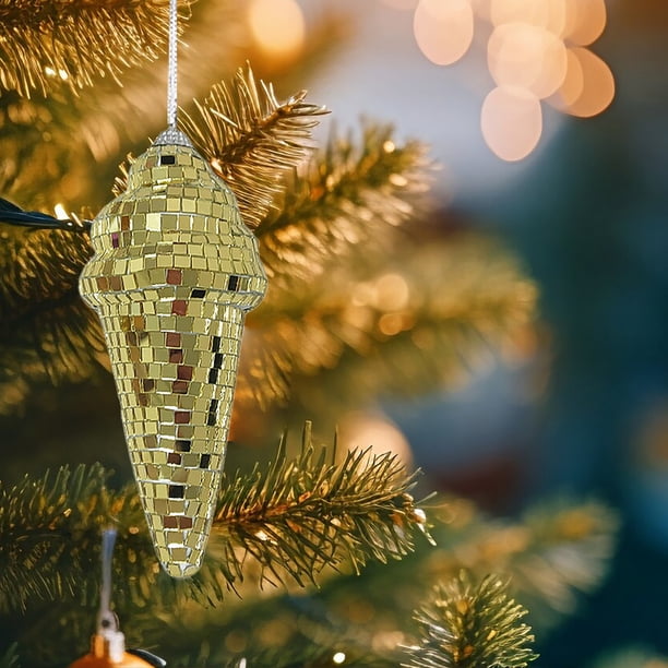 Decoraciones de Halloween, adornos de Halloween, regalos de Halloween, decoraciones para árboles de Navidad, adornos de helado, decoraciones para fiestas, adornos de helado