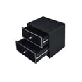 thumbnail image 2 of Mesa Casafoyer Jabir con 2 cajones, detalles de madera, negro y plateado, 2 of 5