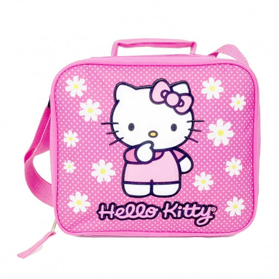 Hello Kitty Polka Dot Floral Lunch Bag