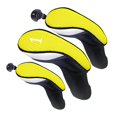 thumbnail image 1 of Almencla Golf Club Head Covers for Fairway Woods Driver Hybrids, 3Pcs Long Neck Mesh Golf Yellow, 1 of 8