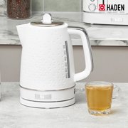 Haden Starbeck 1.7L Stainless Steel Electric Water Kettle, White & Chrome