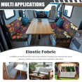 thumbnail image 3 of Aplkyhs Vintage Flower RV Dinette Cushions Universal Camper Accessories Stretchable Cushion Covers for Couches and Sofas Comfortable Loveseat Sofa Chair Cover Furniture Protector, 3 of 7