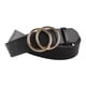 thumbnail image 4 of Cinturón de mujer Negro 3.4cm Cinturón de cuero Cinturón de cuero Cinturón de jeans con hebil O, regalo para mujeres 95cm Soledad Cinturón de hebilla de punta simple para mujer, 4 of 7