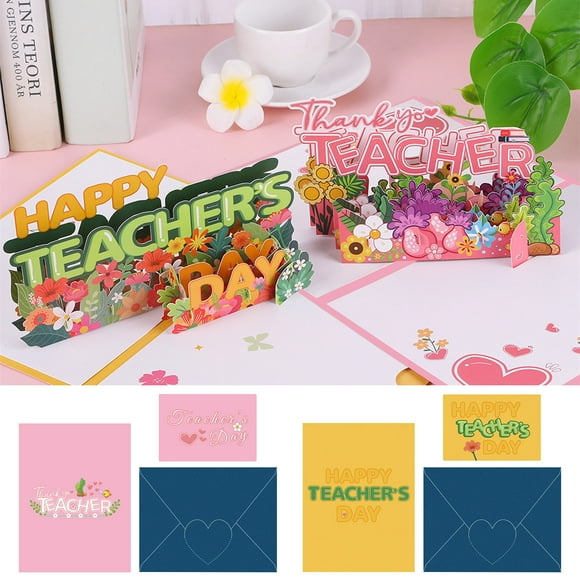 Up to 40% off Gifts Oefntac Lasers Cut Greeting Card Thank You Card Teacher's Day Greeting Card Teacher's Week Card