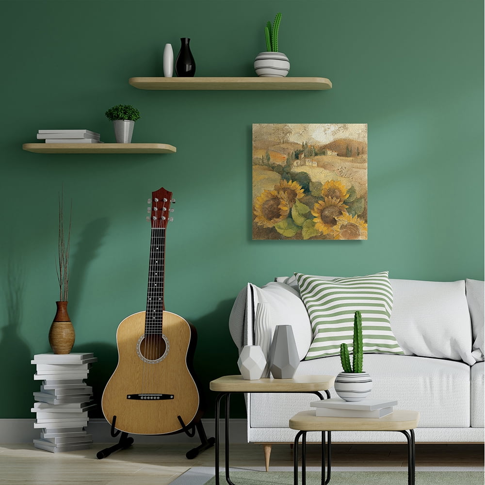 Stupell Industries Vintage Tuscan Sunflowers Soft Yellow Brown Canvas Wall Art by Albena Hristova