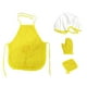 thumbnail image 1 of Disfraz de chef para niños | Delantal ajustable y gorro de chef con forma de hongo | Conjunto de cocina y repostería para niños y niñas de 4 a 12 años | Incluye almohadilla térmica y guante de horno, 1 of 4