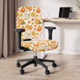 thumbnail image 6 of Psesaysky Thanksgiving Office Chair Covers in Pumpkin Maple Decoration , Set of 2 Stretchable Removable Slipcover for Gaming and Armchair, 6 of 8