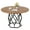 Gray, variant on TEQIN 47" Round Dining Table for 4-6, Farmhouse Kitchen Table, Space Saving Circle Dinner Table,Kitchen & Dining Room Tables with Metal Legs for Kitchen, Living Room, Dining Room