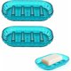 thumbnail image 1 of Jabonera para barra de jabón, jabonera para baño, juego de 2, jabonera para ducha, baño, fregadero de cocina, jabonera, azul, 1 of 5
