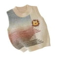 thumbnail image 1 of FYDUU Hauts pour Garçons Gilet Chandail Sans Manches à Col Rond pour Enfants en Bas Âge Confortable Décontracté Sport 3-4 Ans, 1 of 3