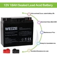 thumbnail image 4 of 12V 18AH Sealed Lead Acid Rechargeable SLA AGM Battery, 4 of 5