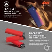 MK Refillable Butane Torch Lighters, 2 Pack, Assorted Pocket Colors