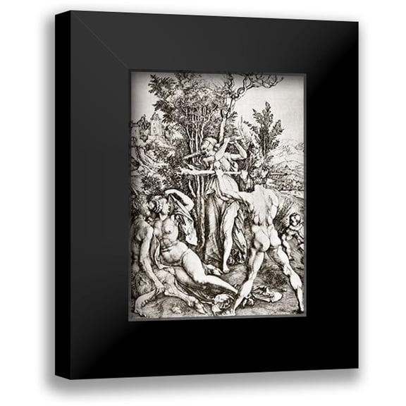 Durer, Albrecht 11x14 Black Modern Framed Museum Art Print Titled - Hercules 2