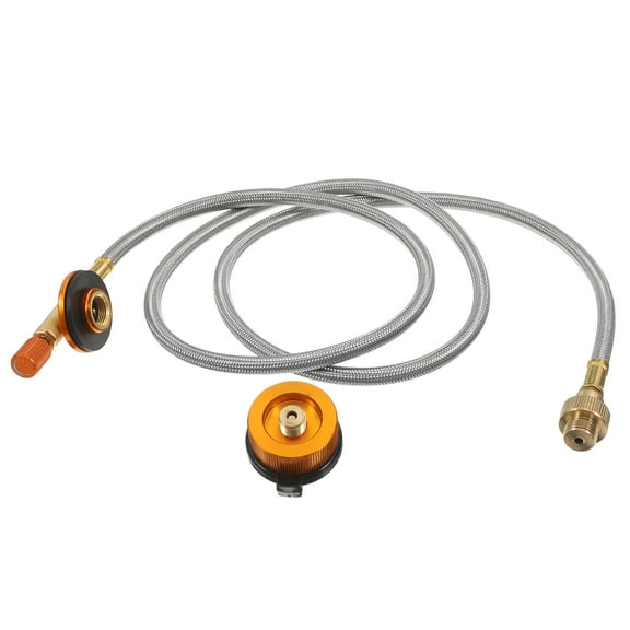 Hemoton Propane Refill Valve And Hose Kit Refillable Propane Hose Camping Gas Grill Equipment Universal Propane Regulator Griddle Propane Hose For Outdoor Cooking