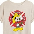 thumbnail image 3 of Disney - Firefighter Mickey - Fire Dept. At Your Service - Women's Oversized T-Shirt, 3 of 5