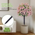thumbnail image 2 of JHEHF 23.6inch Violet Topiary Trees with Ground Stake Spring Violet Topiary Potted Tree Home Ornament for Indoor Outdoor Home Porch Garden Festival Decor 2PCS, 2 of 8