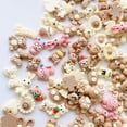 thumbnail image 3 of YOPTOP 200 Pcs Slime Charms Cute Set  Bulk Mixed Resin Flatback Fake Candy Charms Assorted Sweets Slime Beads Making Supplies for DIY Craft Making and Ornament Scrapbooking Blue,Brown, 3 of 4