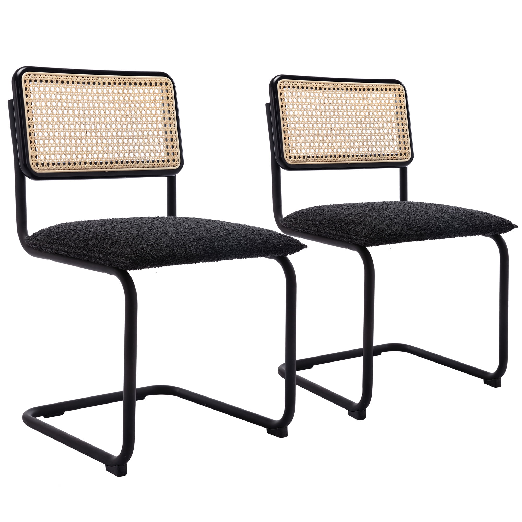 ONEVOG Rattan Dining Chairs Set of 2, MidCuntery Modern Cane Chairs