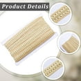 thumbnail image 6 of 13 Yards Gimp Braid Trim 2.6cm Wide Polyester Woven Upholstery Basic Trim Decorative Fabric Fringe Lace Ribbon for Sewing Crafting Costume DIY Jewelry Home Curtain Decoration Light Khaki, 6 of 9
