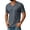 20# Dark Gray, variant on Men's Big and Tall Shirts Cotton V Neck Plus Size Short Sleeve Soft Casual 2026 Summer Tee Army Green 2XL