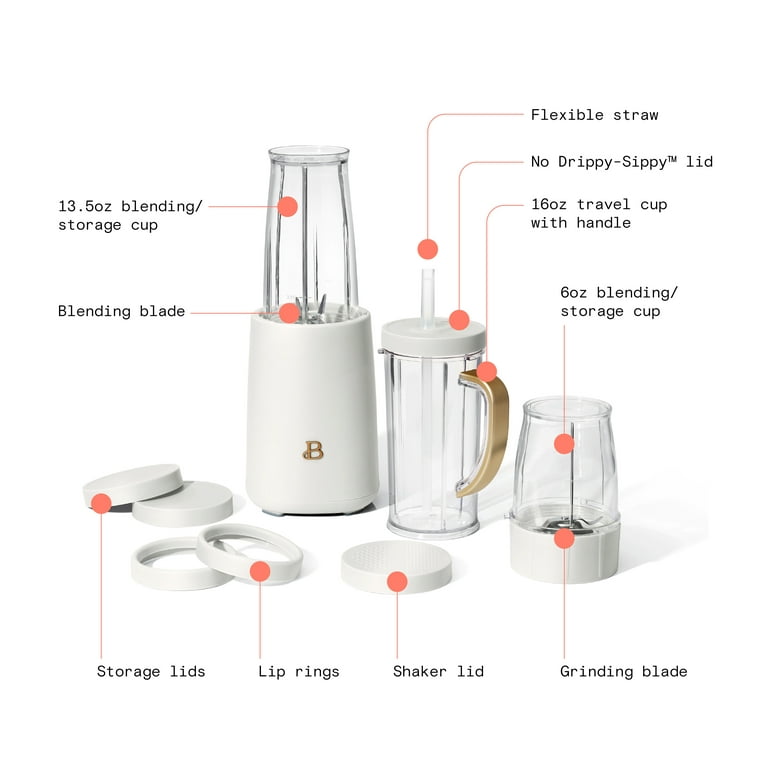 Dropship Beautiful Personal Blender 12 Piece Set White Icing By Drew  Barrymore to Sell Online at a Lower Price