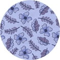 thumbnail image 1 of Ahgly Company Machine Washable Indoor Round Transitional Slate Blue Area Rugs, 8' Round, 1 of 7