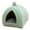 green, variant on Cute Pet Cat Bed Puppy Kennel Dog House Winter Warm Washable Sleeping Cushion Sofa Velvet Nest Comfortable Cave Tent for Indoor green
