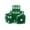 Green, variant on Casino Craps Dice - Set of 5 Sand RED dice - 19mm Professional Razor Edge, Serialized Set from Las Vegas by CGS