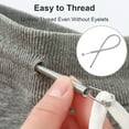 thumbnail image 5 of Drawstring Threader Tool Set with Spring Needle - DIY Rope Threader Clip for Hoodies Pants Drawstring Replacement(LR 2 PCS), 5 of 9
