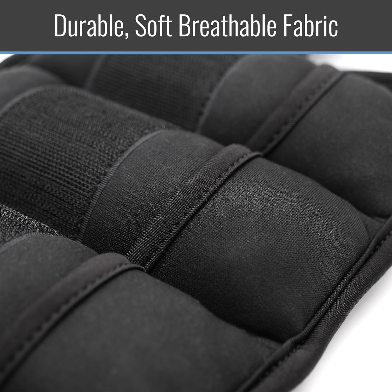 DMI 10lbs Adjustable Length Black Wrist and Ankle Weights 2 Pack