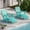 Aqua, variant on SUUNYN Folding Adirondack Chair with Ottoman, HDPE Adjustable Patio Chair, Black
