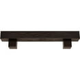 thumbnail image 2 of Ekena Millwork 4"H x 8"D x 60"W Sandblasted Faux Wood Fireplace Mantel Kit w/ Alamo Corbels, Premium Mahogany, 2 of 10