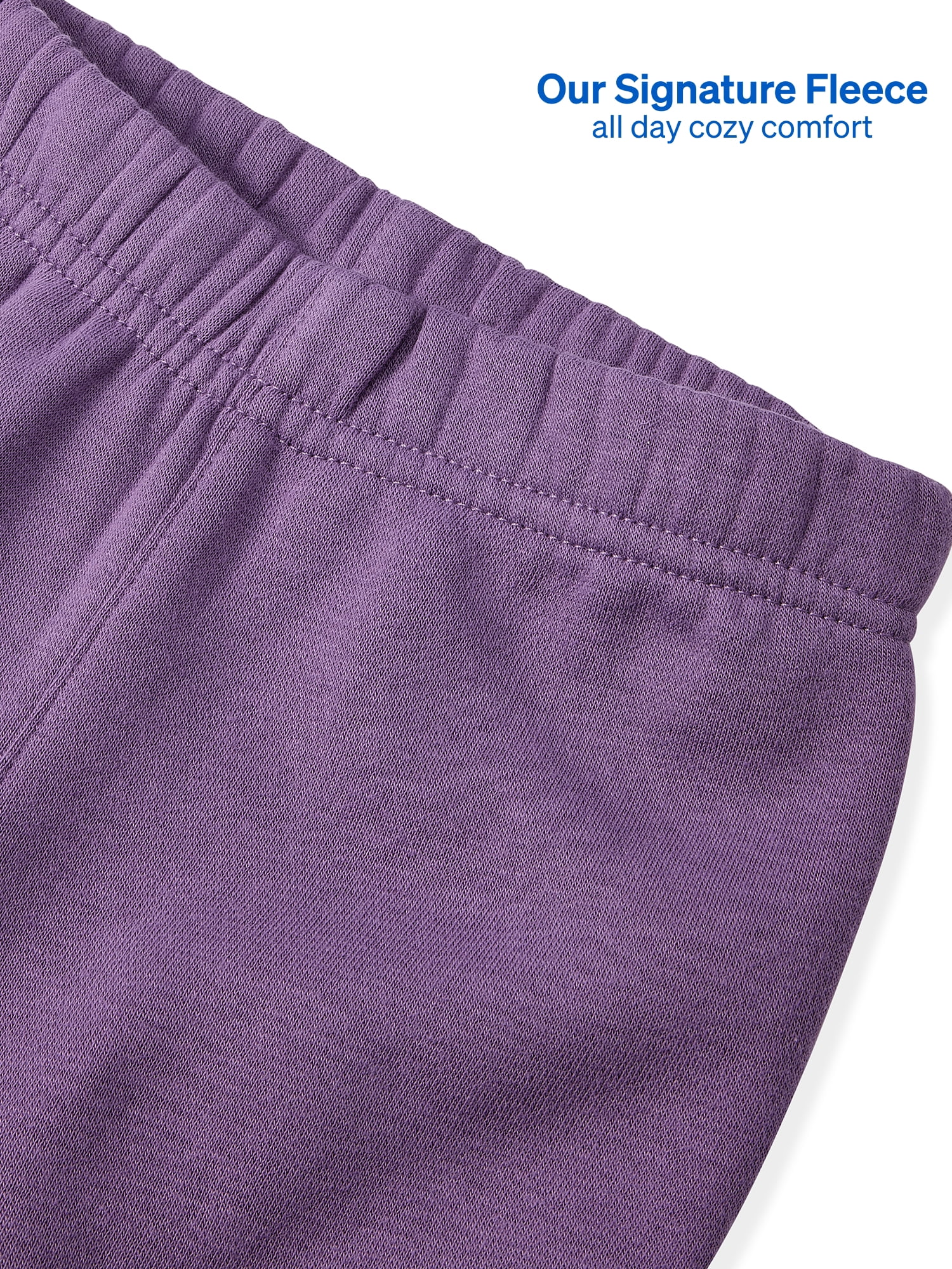 Garanimals Baby & Toddler Girls Fleece Sweatpants, Wide Leg, Sizes 0-6T
