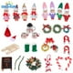 thumbnail image 2 of Casa de muñecas en miniatura, Serie de Navidad, árbol de Navidad, trineo, elfo, Micro paisaje, Papá Noel, muñecos de nieve, decoración, accesorios artesanales, 2 of 4