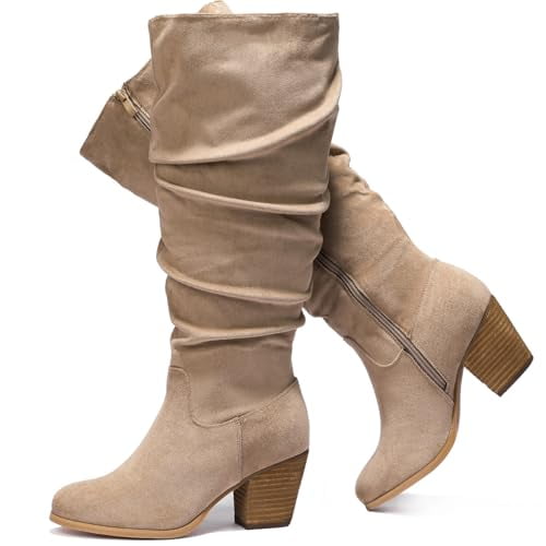 Love Steetly Women's Extra Wide Calf Knee High Boots.