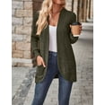 thumbnail image 5 of Lightweight and Cardigan for Women Solid Color Open Front Loose Fit Cardigans Soft Women Coat With Pokets Cogild, 5 of 6
